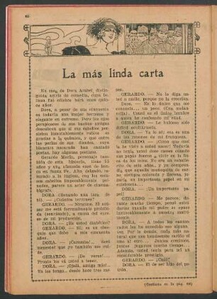 La más linda carta