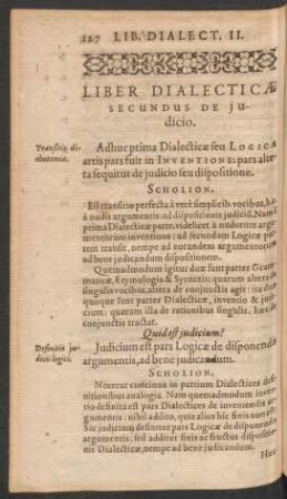Liber Dialecticae Secundus De Iudicio.