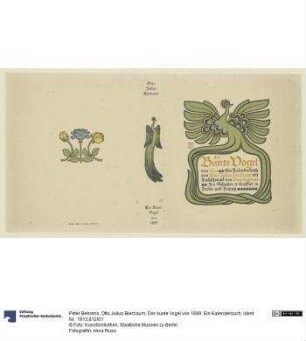 Otto Julius Bierbaum. Der bunte Vogel von 1899. Ein Kalenderbuch