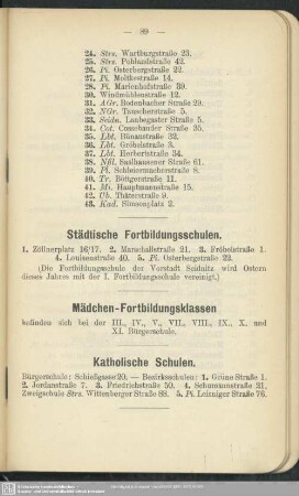 Städtische Fortbildungsschulen