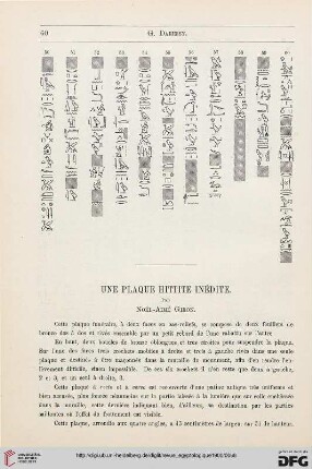 9: Une plaque hittite inédite