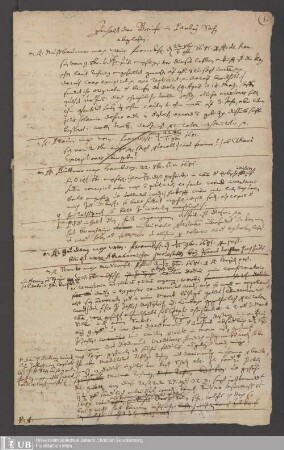 Briefe und Dekrete aus der juristischen Tätigkeit
