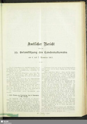 1. Sitzung, 6. November