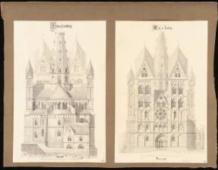 Limburger Dom: Choransicht, Vorderansicht