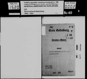 Aufstellung von Wegweisern, Warnungstafeln und Verkehrsschildern