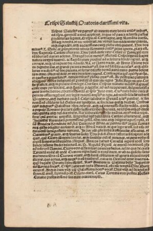 Crispi Salutii Oratoris clarissimi vita.
