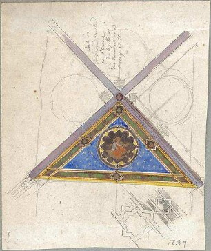 Neureuther, Eugen Napoleon; u. a. Deutschland; Griechenland; Italien; Schweiz; Studien- und Reiseskizzen - Dekoration (Detail)