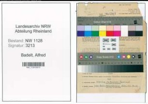 Entnazifizierung Alfred Badelt , geb. 10.08.1906 (Polizist)