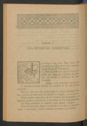 Capítulo C - Una revelación sensacional