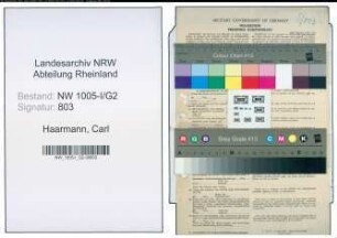 Entnazifizierung Carl Haarmann , geb. 23.02.1865 ()