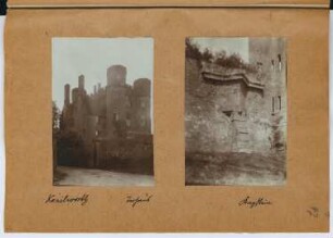 Torhaus, Kenilworth: Ansicht, Detail (aus: Skizzen- und Fotoalbum 26)