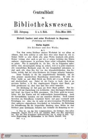 IV. Die Zeichner und ihre Werke: Zeichner A
