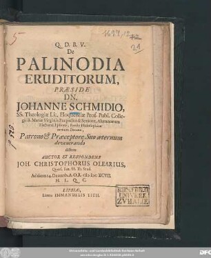 De Palinodia Eruditorum