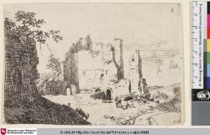 [Die Ruine eines großen Gebäudes; Les ruines]