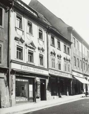 Bautzen, Wendische Straße Nr. 3 und 5 mit Fotogeschäft Vater