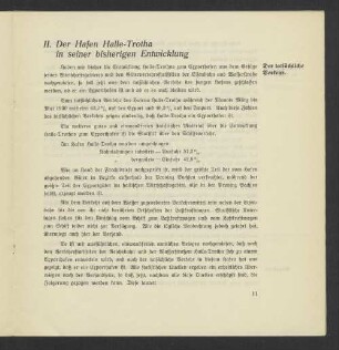 II. Der Hafen Halle-Trotha in seiner bisherigen Entwicklung