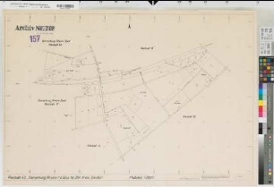 Rheine r.d.Ems (Rheine), Umlegung Gellendorf, Planblatt Rheine r.d.Ems Flur 43