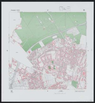 10 : Gemarkungen Dresden Trachau, Kaditz, Pieschen, Hellerberge, Trachenberge, 1978 : 10 : Gemarkungen Dresden Trachau, Kaditz, Pieschen, Hellerberge, Trachenberge. - 17. Aufl. - [Dresden : Stadtvermessungsamt], 1978. - 1 Kt. : mehrfarb.