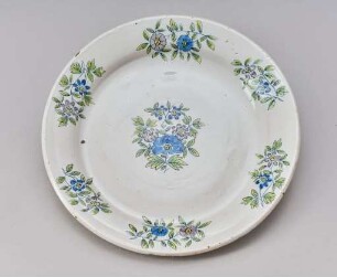 Teller mit Blumenmalerei