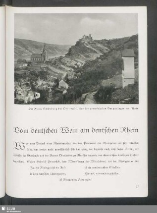 Vom deutschen Wein am deutschen Rhein