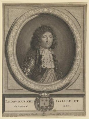 Bildnis des Ludwig XiV, König von Frankreich und Navarra