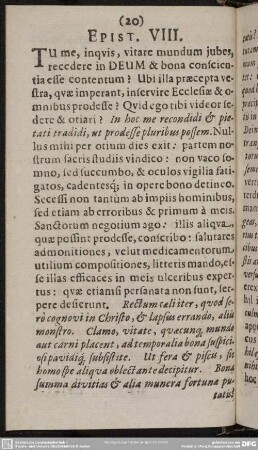 Epist. VIII.