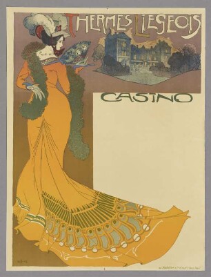 Plakat für einen belgischen Kurort "Thermes Liégeois Casino"