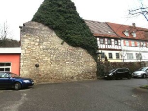 Stadtbild-Kellerei-Ansicht von Westen über Hofseite mit (veränderten) Hauptgebäuden sowie ehemaliger Kelter über Giebelseite