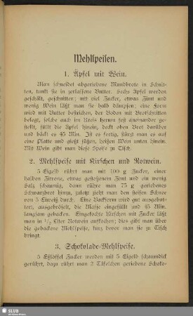 Mehlspeisen