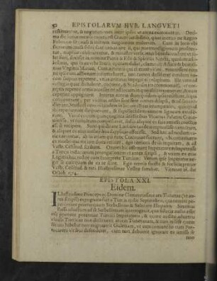 Epistola XXI. - XXX.