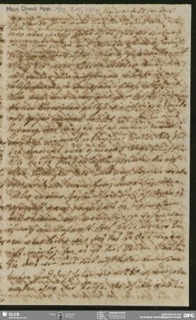 Eigenh. Brief von Sophie Bernhardi an August Wilhelm von Schlegel, Weimar, 12.07.1804
