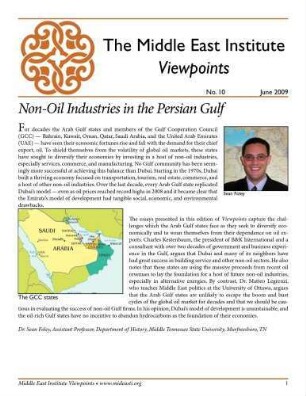 Non-oil industries in the Persian Gulf