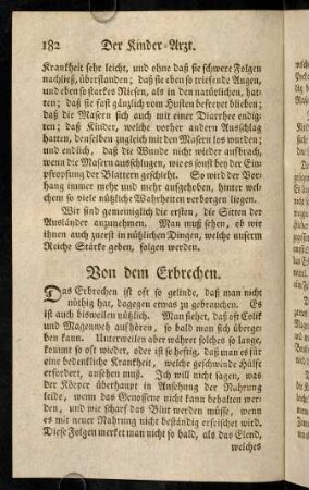 182-192, Von dem Erbrechen.