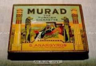 Blechdose für 100 Stück "MURAD THE TURKISH CIGARETTE"