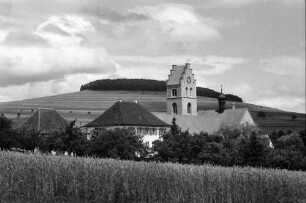 Tengen: Kirche hinter Kornfeld