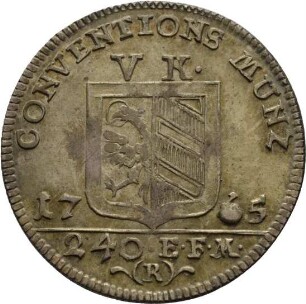 Münze, 5 Kreuzer, 1765