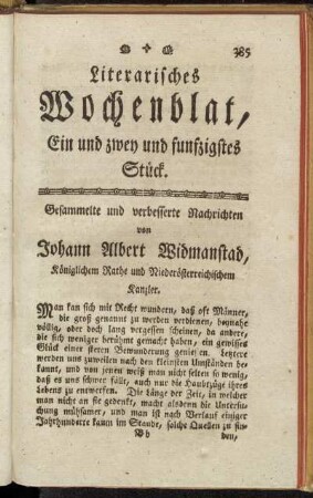 Ein und zwey und funfzigstes Stück.