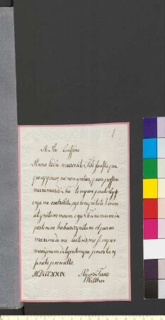 Brief von Goethe, Walther Wolfgang von an Goethe, Johann Wolfgang von