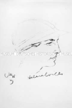 Bildnis der Tennisspielerin Helen Wills