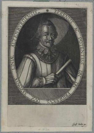 Bildnis des Fridericvs, Herzog von Sachsen-Altenburg