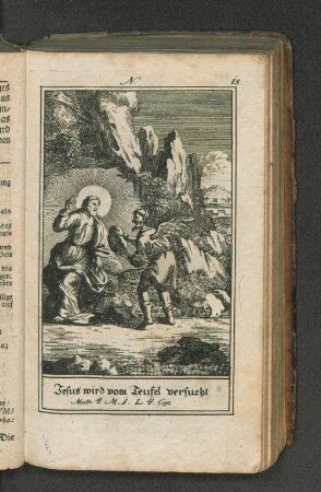 Jesus wird vom Teufel versucht.