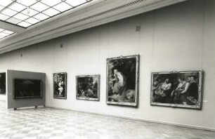 Dresden. Ausstellung "Ausgewählte Werke Alter und Neuer Meister" 1988 im Albertinum. Raumaufnahme "Flämische Meister Meister"