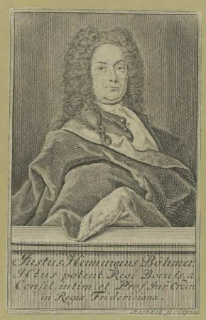 Bildnis des Justus Henningius Böhmerus