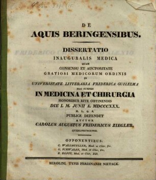 De aquis Beringensibus : diss. inaug. med.