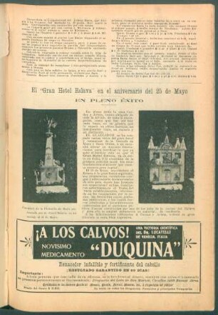 El "Gran Hotel Eslava" en el aniversario del 25 de Mayo - En pleno éxito
