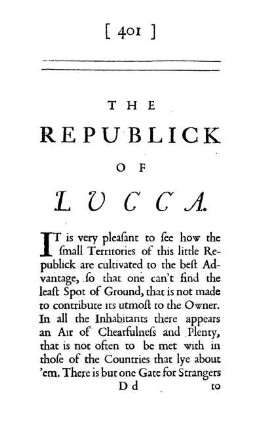 THE REPUBLICK OF LUCCA.