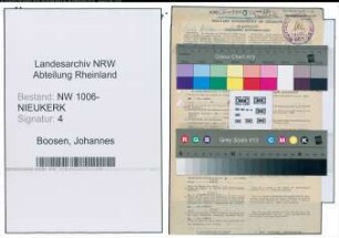 Entnazifizierung Johannes Boosen , geb. 03.08.1921 (Arbeiter)