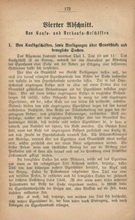 Vierter Abschnitt. Von Kaufs- und Verkaufs-Geschäften