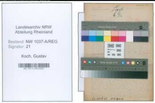 Entnazifizierung Gustav Koch , geb. 00.00.0000 ()