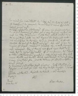 Brief von Christian Gottfried Daniel Nees von Esenbeck an Adelbert von Chamisso